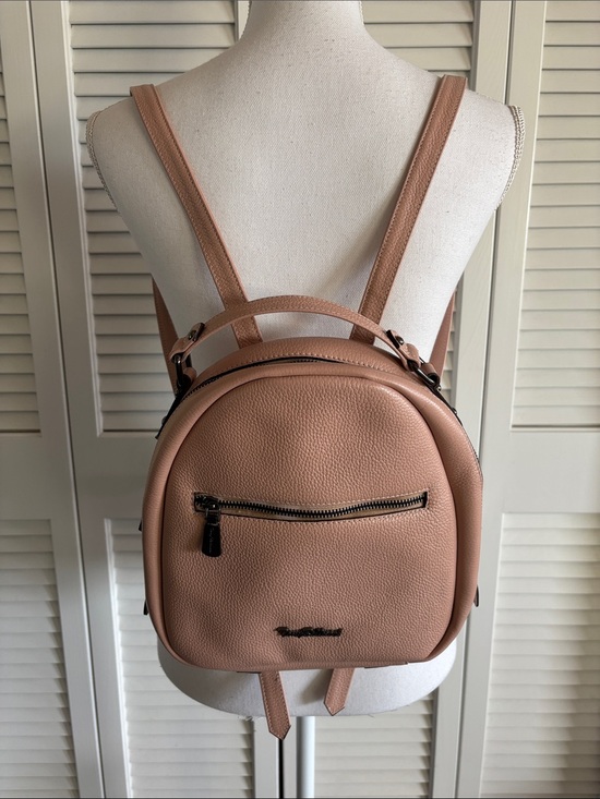 Tony Bellucci Handbags - Tony Bellucci Blush Pink Pebbled Backpack Bag Purse Travel 10 x 9.5 x 2.5